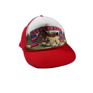 Clydesdales Hat Cap bud Trucker Vintage Puffy Paint Rope World Famous Horse